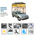 SUZUKI CULTUS OLD Model Top Cover | High Quality Water Proof Custom Size Top Cover for SUZUKI CULTUS OLD Model  | PVC Cotton Fabric SUZUKI CULTUS OLD Model Cover | Genuine Luxury Car Top Cover. 