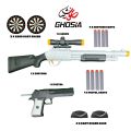 2 in 1 Soft Bullet Launcher Nerf Blaster ShotGun & Guns Toy Kids Guns Toy For Boys - 1624. 