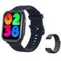 Mibro Watch C3 Dual-core 2-in-1 Chip 1.85" HD screen with Wrist Bluetooth Calling Smartwatch (Dual Silicone & Woven Strap). 
