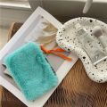 1Pcs Cute Card Coin Purse Mini Wallets for Girls Women Plush Solid Color with Zipper Korean Style. 