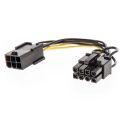 SATA PCIe 6 Pin Female to 8 Pin Male Power Adapter Cable ( Sata 6 pin to 8 Pin Power cable ). 