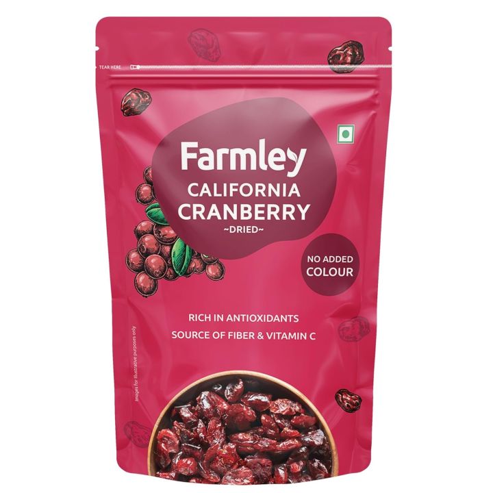 Farmley Canadian Dried Cranberry I 200 Gram, Pack Of 1 I Dry Fruit ...
