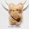 Korean Style Kawaii Small Bear Plush Toy Cute Animal Keychain Soft Stuffed Doll SUPER BABY. 