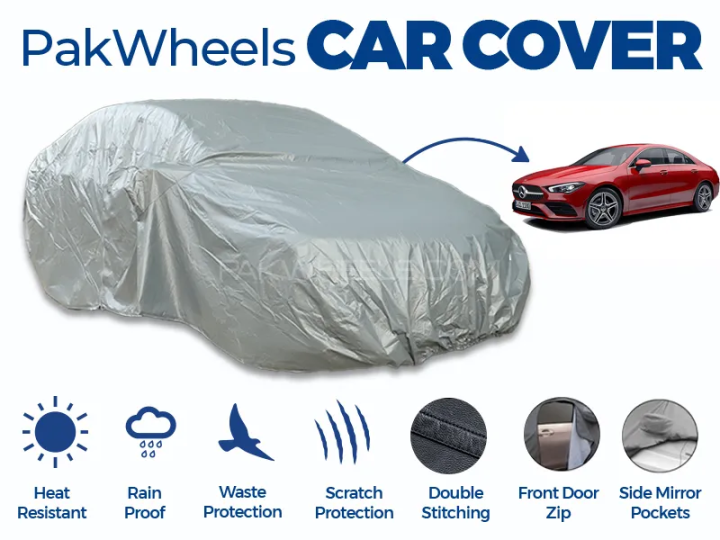 PakWheels Top Cover For Mercedes CLA Double Stitched PVC Cotton