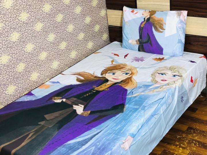 Whole Seller of Cute Cartoon Printed Kids Bed Sheets with Pillow cover, Hotel Bed Sheets, Bed Sheet set, Single Bed Sheet, Cotton Bed Sheet, 2nd Variation is only for Pillow Case