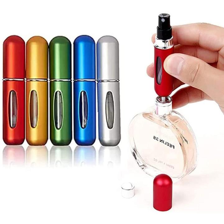 5ML Portable Mini Perfume Atomizer Refillable Perfume Bottle - Mini Travel Perfume Atomizer - Portable Purse Spray Bottle for Travel Multicolor.