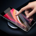 For iPhone SE 2020 Casing 360° Full Body Transparent Tempered Glass with Magnetic Adsorption Metal Bumper Case Cover. 
