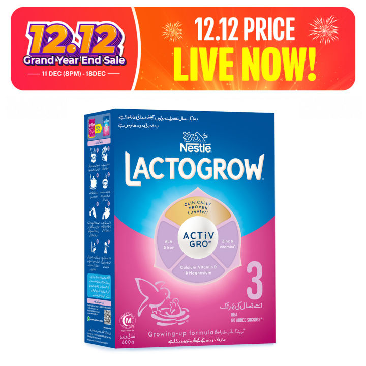 NESTLE LACTOGROW 3 Growing-up Formula Powder Milk 800g