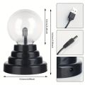 PACKIFY - USB Touch Sensitive Plasma Ball Electrostatic Sphere Light Crystal Lamp - USB Powered Magic Static Electricity Ball Lamp for Parties, Home Decorations, Birthday Gifts & Science Teaching. 