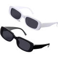 Classic Rectangle Frame Sunglasses for Women & Men| Vintage Small Square Sunglasses. 