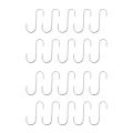 Set of 20 S Stainless Steel Suspension Hooks for Kitchen Cooke or Butcher Meat. 