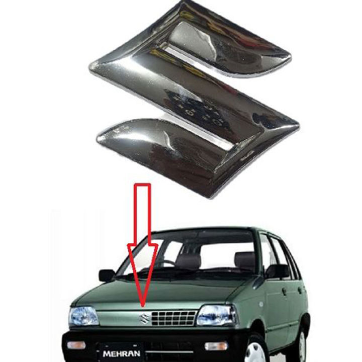 Suzuki Mehran All Models | Front Grill 3D Monogram Full Set With Extra Tape | Premium Finishing.
