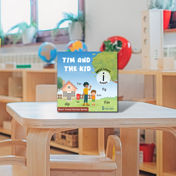 Storybook:%20Tim%20and%20the%20Kid%20(short%20vowel%20'i')%20-%20Budget-Friendly%20Misprint%20Stock%20-%20Image%202