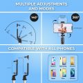 Original 4 in 1 Wireless Selfie Stick Tripod With Light and Without Light, Bluetooth Shutter Selfie Light, Foldable Selfie Stick For Phones and Tripod Stand, Bluetooth Shutter Video Photography Traveling Tiktok YouTube Videos Vlogs. 