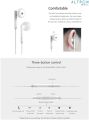Huawei AM115 Hands-Free Earbuds Original Headphones for Huawei Ascend G6, G7, G8, GX8, P6, P7, P8, P8 Lite, Matt S, Mate 7, MATE 8, White, Bulk. 