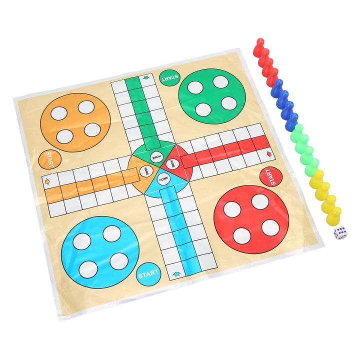 Flying Chess Game, Portable Wearable Drop Resistant 3 in 1 Plastic Material Ladder Board Game for Family for Adults