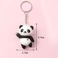Metal Panda Keychain Cute Metal Ring 10*4*3CM Cartoon Keychain Cartoon 3D 3D Doll Pendant for Backpack Wallet Gift Prize Couple. 