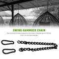Steel Hanging Chair Chain with 2 Carabiners, for Hammock Swings(66cm). 