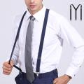 Slim Strip Elastic Suspenders / Gallis -  Adjustable  |   Y Shape Clip-on Style   |   3 Clip Pants Braces For Men. 