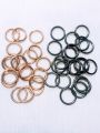 Multi-Color Split Jump Rings Set for DIY Crafting - Craft Connector for Artisanal Projects. 