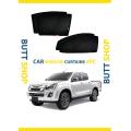 ISUZU D MAX SUN SHADE / WINDOW CURTAINS (DARK) BLACK 4PCS. 