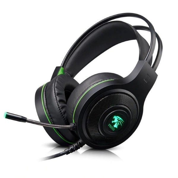 Gaming Headphone / Headset / RGB Lighting / Thunder V5000 / Super Bass / Beats / Stereo / Dual 3.5mm Plug Interface with Microphone / HD Music / Smart / Fancy / Stylish / Mobile / Laptop / Desktop / PC