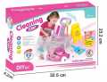 Cleaning Cart Pretend Play Toy Housekeeping Toy Set With Accessories For Kids - G10900. 