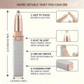 *Eyebrow Trimmer- 2 in 1 Rechargeable Eyebrow Trimmer & Face Hair Remover  Painless Epilator for Women  Nose, Ear & Body Hair Shaver with LED Light - trimmer-trimmer for women-eyebrow trimmer. 