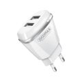 Doomax DO01 Fast Charger Dual USB Charger for Android and iPhone 2.1A with Micro USB OR Type-C Cable Wall Charger Adapter. 