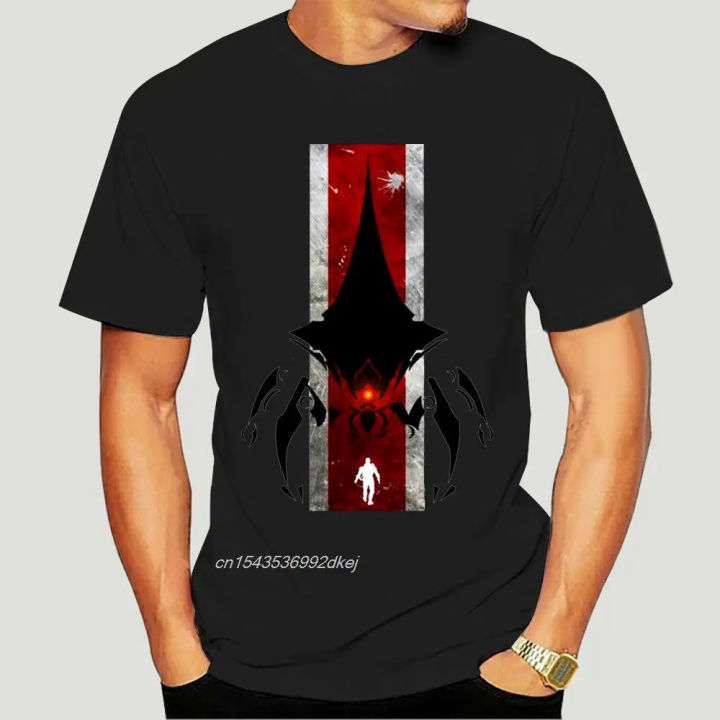 The Commander Mass Effect T-Shirts For Men Garrus Shepard Wrex Reapers Mordin Game Cotton Short Sleeve T Shirt 4XL 5XL 5345A