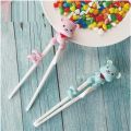 【Topnotch Store】Pair Pink/Blue Bear Learning Training Chopstick Kid Children Chinese Chopsticks Kids Learner Gifts Eating Tool. 