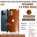 APPLE IPHONE 13 PRO MAX FULL BACK 360 premium Protection Skin Wrap full cover Premium Quality. 