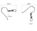 Earring Hooks Base For Jewellery Making Silver (50 Pairs). 