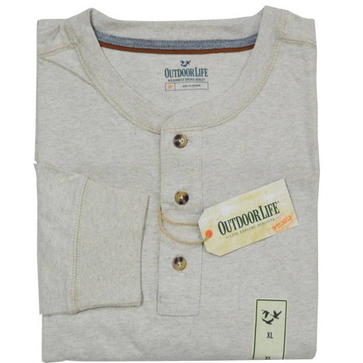 Outdoor Life Men's Thermal Henley Shirt