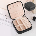Jewelry Organizer Box for Travelling Leather Box Hair Accessories PU Leather Small Jewelry Box, Travel Portable Jewelry Case for Ring, Pendant, Earring, Necklace, Bracelet Organizer Storage Holder Boxes Mini Jewelry Box Girls Women. 