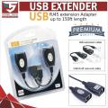 USB Extender over CAT5E or CAT6 Connection up to 150ft. 