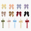 Gift box ribbon shower series red wine perfume bottle DIY ear hanging decoration bow. 