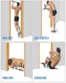 Adjustable Pull up Door Way Bar With Foam Grips for Home Workouts. 