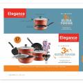 Elegance Non Stick Cookware Set | 17 pcs Non Stick Cookware set | 3 Layer Non Stick Cookware Set. 