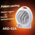 Electric Portable 2 Speed Fan Heater With Thermostat 1000 Watt & 2000 Watt Settngs Hot & Cool. 