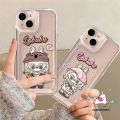 Cute Pop Mart Labubu Case For Redmi 13C 12 9 10C 12C 10A 9A 10 A2 9 A1 9T Note 12 10s 11 13 9 11s 8 10 Pro Max Poco X5 X6 M3 Mi 11 12 Lite Cartoon Trendy Brand Doodle Couples Cover. 
