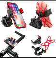 Universal Bike Mobile Phone Holder Stand for Handlebar, 360° Rotation, Secure Clamp, Compatible with Smartphones 3.7 to 6.5 Inches. 