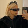 Fashion Wrap Around Cyber Y2K Sunglasses Women Silver Oval Shades Sports Cycling Sun Glasses Aesthetic Eyewear for Men Outdoor. 