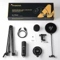MAONO PM422 USB Microphone for PC, Professional Computer Condenser Mic with Mute, Mic Gain, Zero Latency Monitoring, Boom Arm for Studio, Podcast, Gaming, Streaming, Recording. 