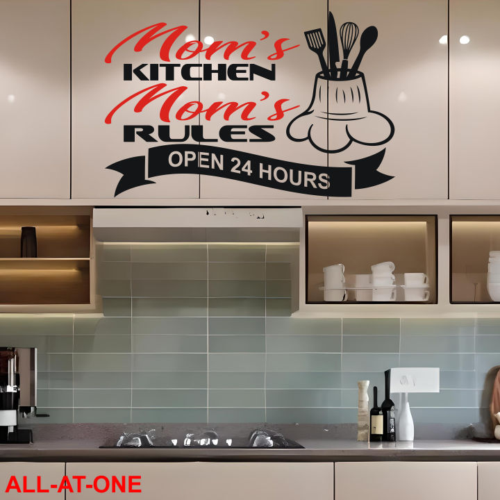 ALL-AT-ONE%20#%2065%20("MOM'S%20KITCHEN%20MOM'S%20RULES%202")%20Self-Adhesive%20Vinyl%20Waterproof%20Removable%20Art%20Sticker%20To%20Decorate%20Your%20Desired%20Kitchen.%20-%20Image%206