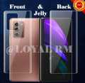 Samsung Galaxy Z Fold 2 Front And Back Hydrogel film Jelly Protector. 