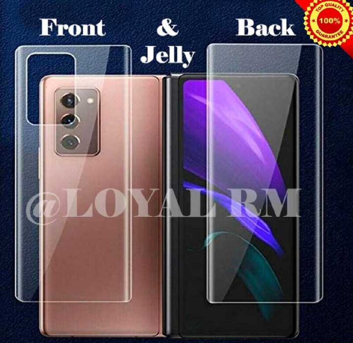 Samsung Galaxy Z Fold 2 Front And Back Hydrogel film Jelly Protector