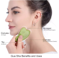 Jade Roller & Gua Sha Set Facial Beauty Tools Massage Face Roller Skin Stone for. 