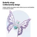 Cosplay Dress Up With Lights Moving Fairy Butterfly Wings DIY Assembly Adjustable Strap Electric Butterfly Wings Glowing Safety Fairy Flying Toy Halloween. 