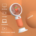 AnDyN Mini Fan Strawberry Avocado Handheld Portable Fan USB Rechargeable Fan with Phone Holder Function for Student Dormitory Office Desktop or Outdoor Fan. 